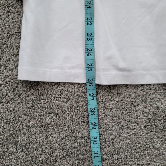 Ladies St Johns Bay V-neck White Shirt large New with Tag! - Picture 10 of 12